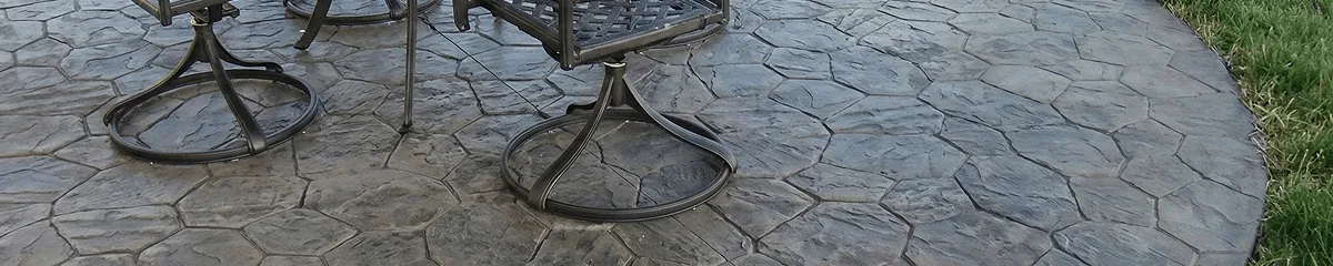 Garden relaxation area with professionally installed stone flooring in Tulsa OK